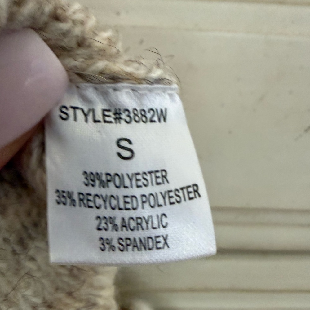 Vici Soft Beige Patchwork Sweater - image 3